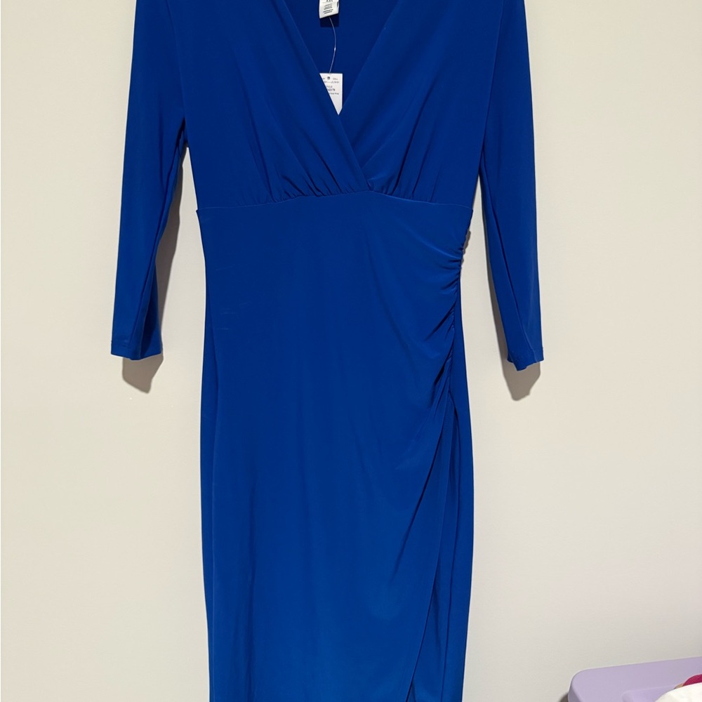 White House Black Market Royal Blue Long Sleeve Dress